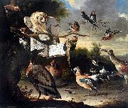 Melchior de Hondecoeter Das Vogelkonzert oil painting artist